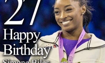 HAPPY BIRTHDAY! 🎂 Simone Biles, the most decorated American gymnast in history, is celebrating her 27th birthday today!