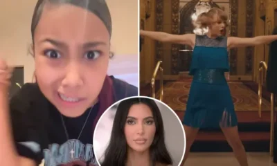 Bad parenting,North West continues to take a “messy” swipe at Taylor Swift by reposting a video that appeared to mock the singer on TikTok