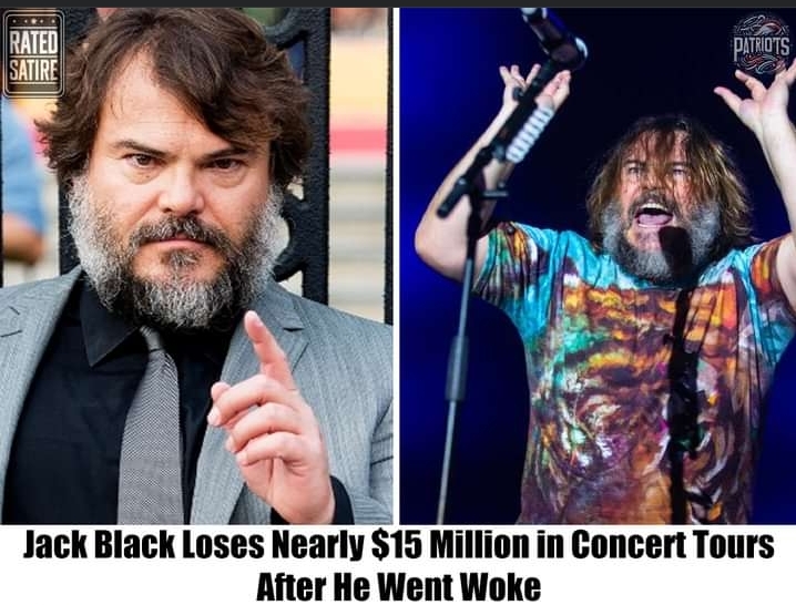 Jack Black's foray into the music scene took a disastrous turn as he lost a staggering $15 million due to his conscious decision to embrace progressive ideals during his concert tours. >