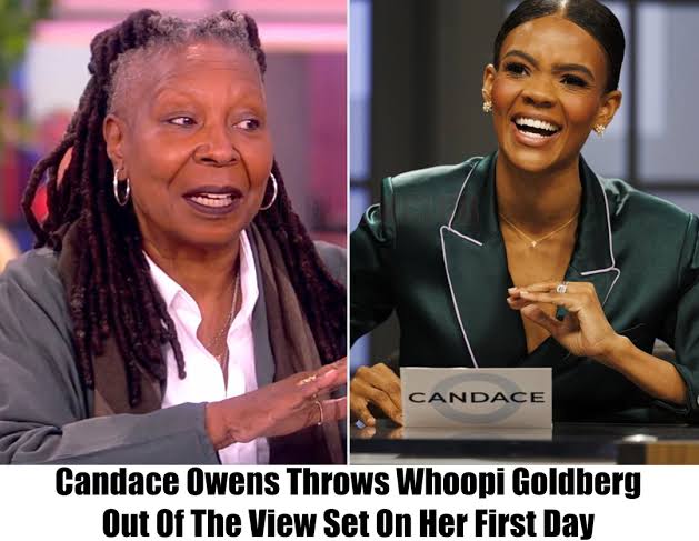 Candace Owens makes an entrance on The View and replaces Whoopi Goldberg during her inaugural appearance.