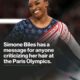 Don’t come for me about my hair.” Simone Biles has a message for anyone who wants to criticize her hairstyle at the Paris Olympics.