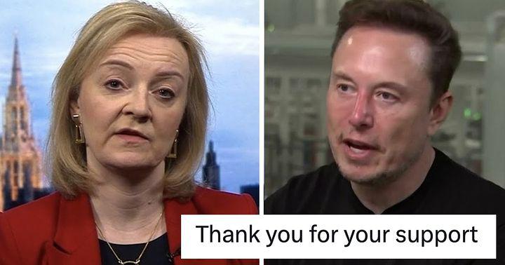 Elon Musk expressed gratitude to Liz Truss for her support, and the entire nation of Britain responded in unison.  