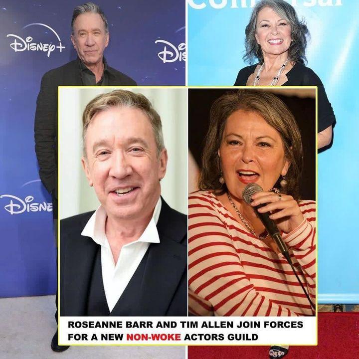 Roseanne Barr and Tim Allen come together to form a powerful alliance in the formation of a fresh Non-Woke Actors Guild.  