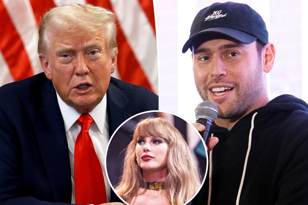 Scooter Braun defends Taylor Swift against Donald Trump after hateful diss: ‘Shake it off,’ former president...