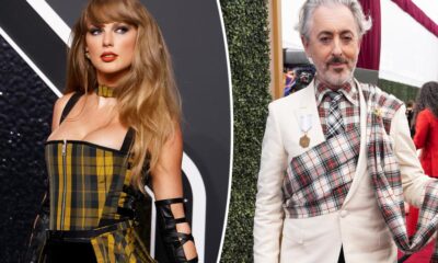 Alan Cumming jokes that Taylor Swift ‘stole’ his Emmys look with her yellow plaid VMAs dress