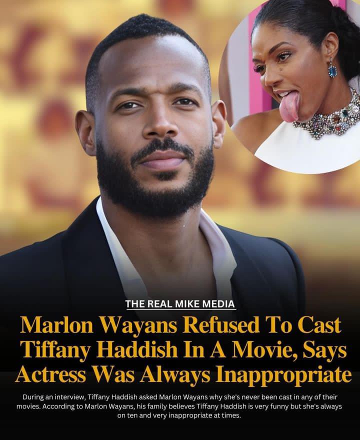 Marlon Wayans says the Wayans hasn't been interested in working with Tiffany Haddish because she's too inappropriate.