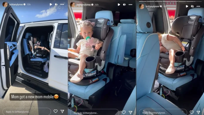 Brittany Mahomes and daughter Sterling Cruises Mom new $80,000 Escalade reveal leaves fans fuming—see photos of the exquisite interior.