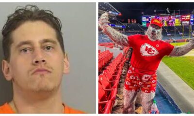 Breaking news: The devoted Kansas City Chiefs supporter known as 'ChiefsAholic' has been handed a prison sentence of over 17 years.  