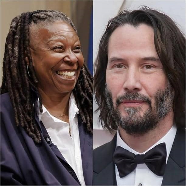 Keanu Reeves refuses to present Whoopi Goldberg with a lifetime achievement award, saying she is “not a good person.”