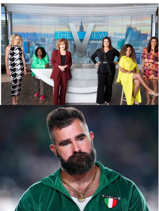 Breaking: The View hosts called out Jason Kelce for smashing a fan's phone after brother Travis is called a homophobic slur. ‘He needs security to do that for him, and he should work on anger issues next time."