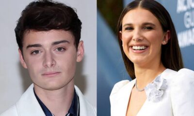 Noah Schnapp shares that Millie Bobby Brown has repeatedly joked about setting him on fire and calling him an “LGBBQ.”