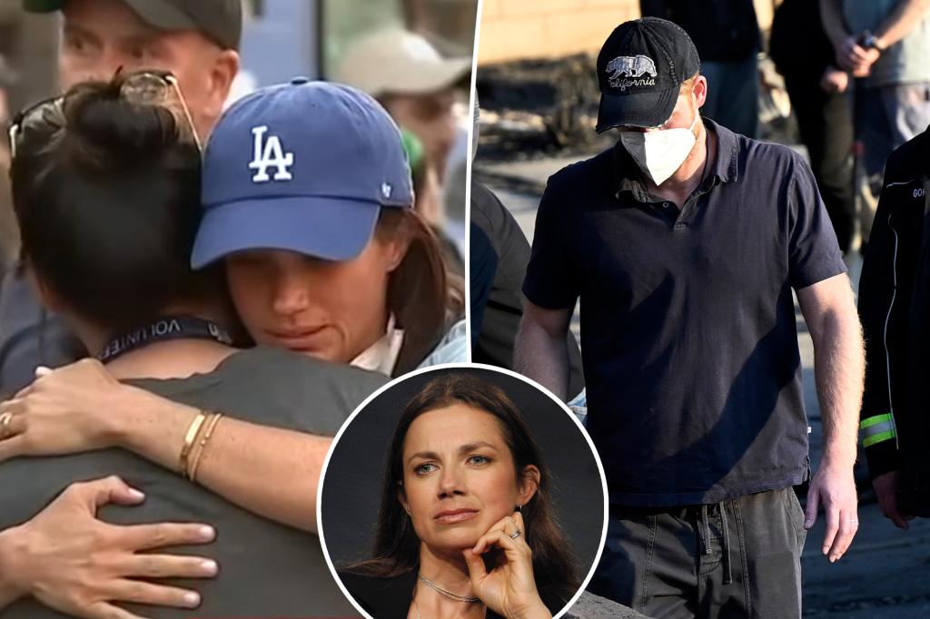 Prince Harry and Meghan Markle find Justine Bateman’s claim ‘offensive’ after being called ‘disaster tourists’