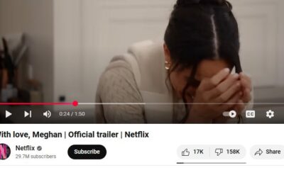 Breaking: Meghan Markle has set a new record for the highest number of dislikes on Netflix. They must be so proud of their star. 💫