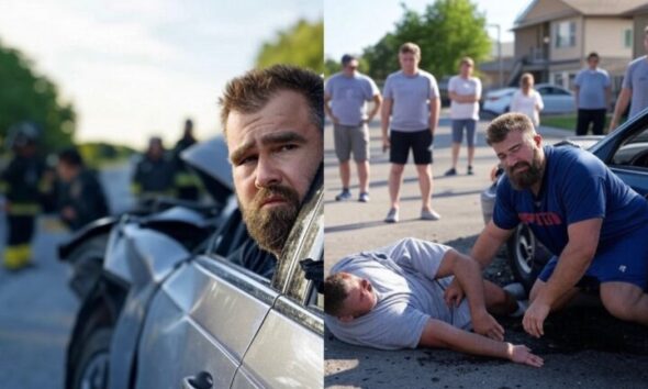 BREAKING: Drunk NFL Legend and Travis Kelce Brother Jason Kelce’s Terrifying Car Crash Leaves Onlookers in Shock as Car Smashes into City Intersection