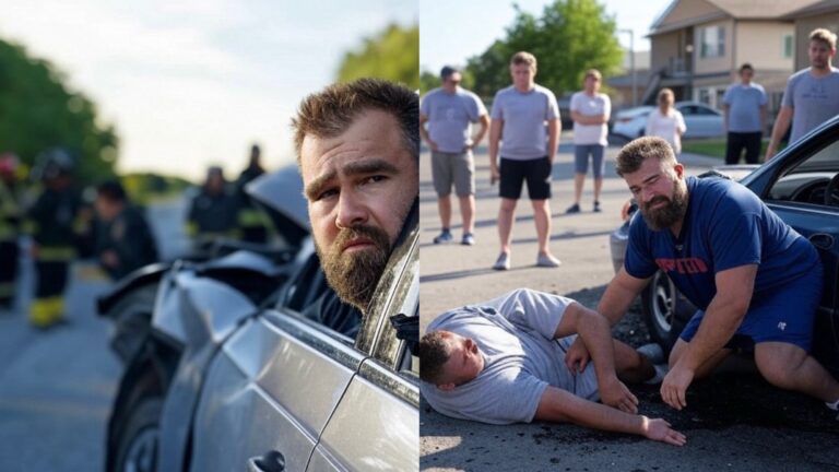 BREAKING: Drunk NFL Legend and Travis Kelce Brother Jason Kelce’s Terrifying Car Crash Leaves Onlookers in Shock as Car Smashes into City Intersection